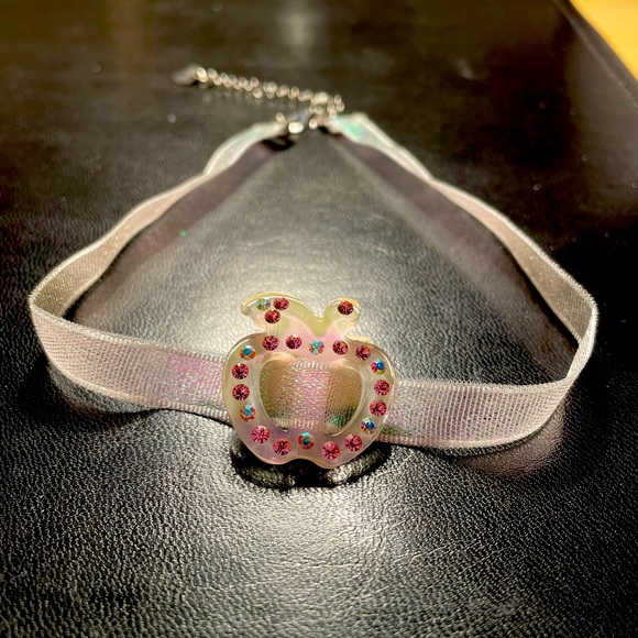 Lovely pink apple sparkly choker - Picture 1 of 3